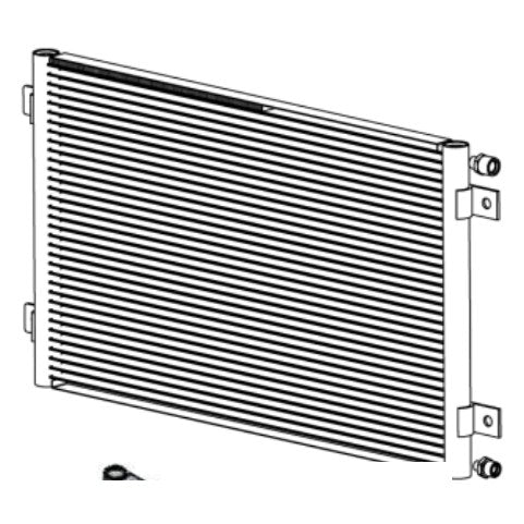 Aluminum Condenser for Komatsu – OE 56E0721132 – photo