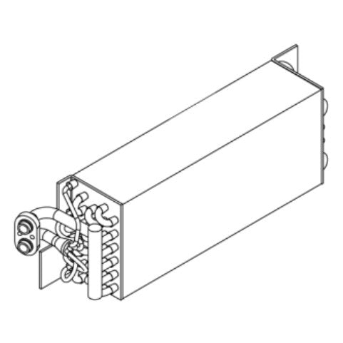 Copper Evaporator for Deutz-Fahr / Massey Ferguson / SAME – OE 001021271 – photo